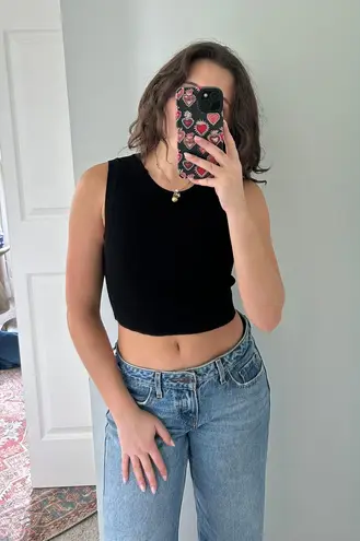 ZARA Black Crop Top