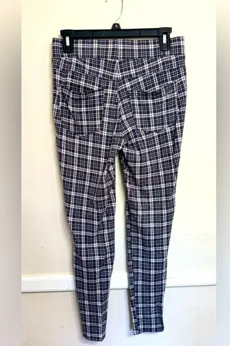 Seven7 Seven | Black & Gray Plaid Pull On High Rise Legging | Size Small