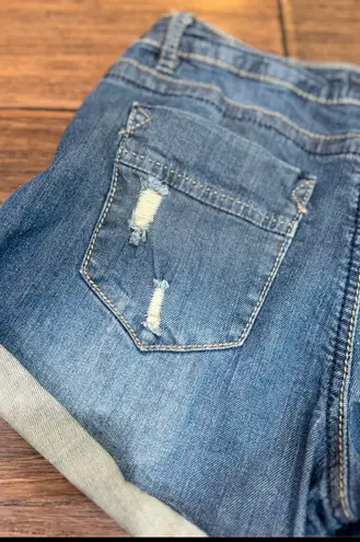 Arden B Distressed Denim Shorts