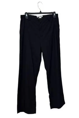 Dolce & Gabbana Black Wool Straight Trouser Pants Size 42