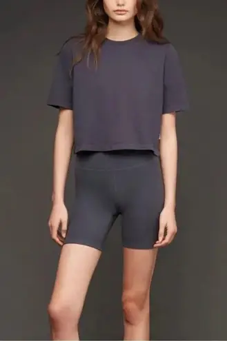 ONIA NWT Everyday Bike Short Gunmetal Stretchy Biker Shorts Athleisure Stretchy