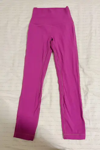 Lululemon Vivid Plum  Align Crop 23 Leggings