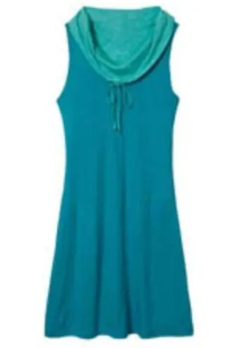 Kuhl Vega Dress Reversible Sleeveless Pocket Drawstring Cowl Mint Teal Medium