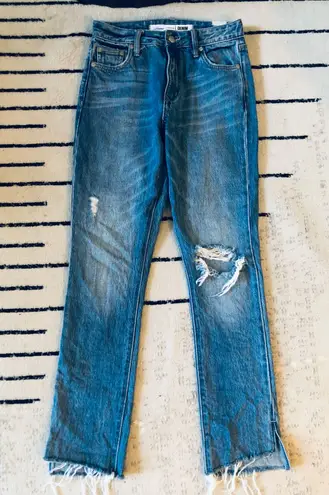 Lovers + Friends Revolve Logan High-Rise Cut Out Jeans