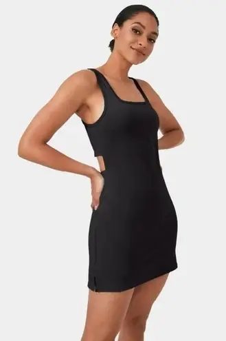 Halara Square Neck Mid Rise Bloom Cut Out 2-Piece Dress Black S