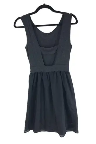 Only Hearts NYC by Helena Stuart Dress A Line Silk Blend Open Back Black S