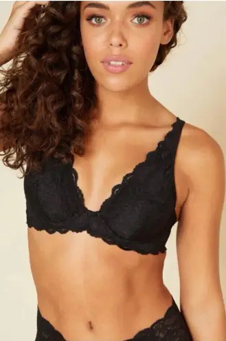 Cosabella NWT 36DD Black Never Say Never Candie Underwire Lace Bra Boho NWT $85
