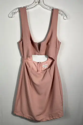 superdown Revolve Pastel Pink Cutout V-Neck Mini Party Dress Small S Club Night