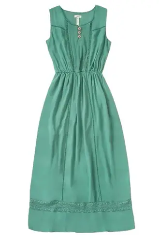 Matilda Jane Down in the Valley Green Sleeveless Maxi Dress size Medium