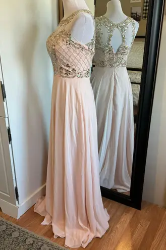 Light Pink Jeweled Gown