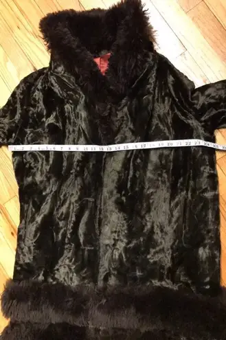 Vintage Teddy Fuzzy Faux Fur shearling boho penny lane hipster phobe western puf Brown Size L