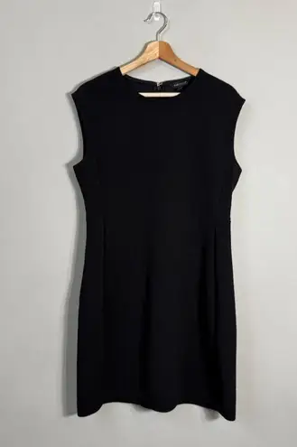 Club Monaco Sculptural Mini Dress Women's 10 Black Minimalist Neutral LBD Career