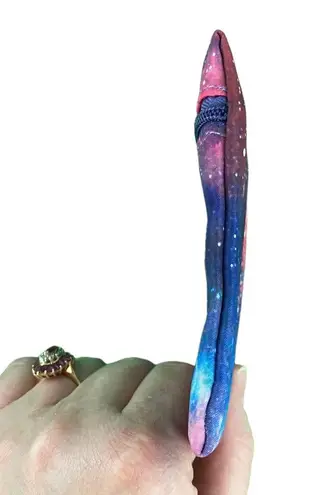 Ipsy Pink and Blue Galaxy Print Zippered Makeup Pouch