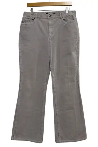 Lauren Jeans Co Ralph Lauren Corduroy Pants Gray Bootcut Women's Size 12 Casual