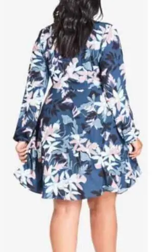 City Chic Luna Floral Wrap Dress Size 22 NWT