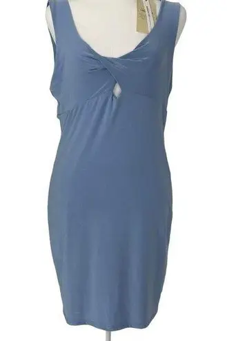 21 Saints Women Size XL Midnight Sky Blue Sleeveless with Keyhole Design Dress Size L