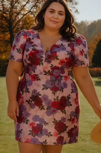 Chi Chi London Curve Body con size 14 midi dress