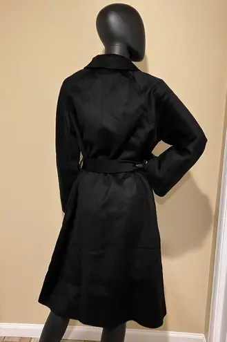 Wool Trench Coat Winter Jacket Parka Bomber Office Coat Wool Jacket Fall Long Jacket Black