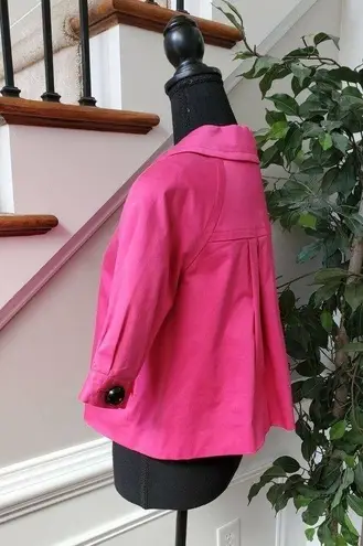 Nine West  Pink Half Sleeve Trench Outwear Jacket