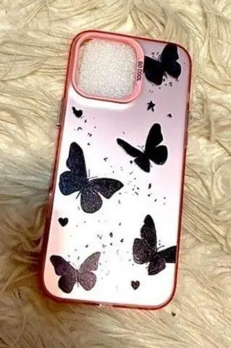 Pink Butterfly IPhone 16 Pro Case