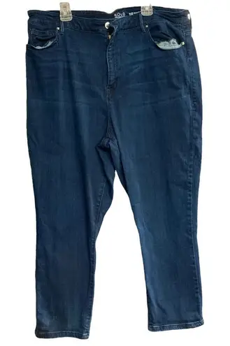 Bold Elements Women’s Dark Wash Cropped Jeans Size 18 Inseam 23”