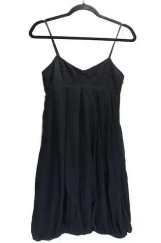Club Monaco Black Cotton tiered ruffle, Size 6 sundress, SideZip, $36, A03