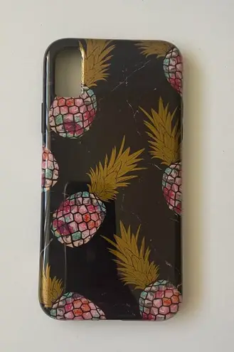 Iphone X case pineapple black