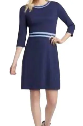 Draper James  PERSLEY NAVY BLUE DRESS L