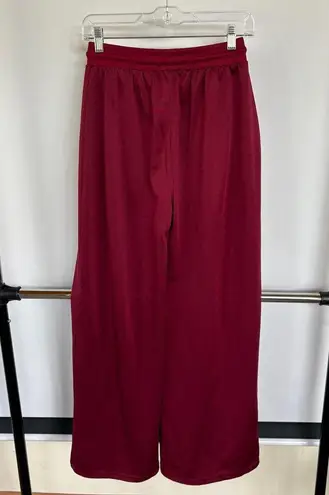Missguided Streetwear Basketball Burgundy Red Athleisure Snap Front Pants Sz 4