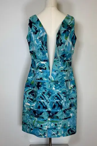 American Living Tiered Sheath Dress Cotton Sleeveless V-Neck Women’s Size 12