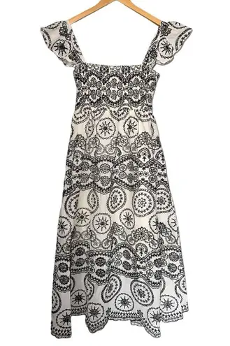 Sunday Up Eyelet Embroidered Dress Size L