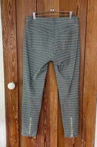 J. McLaughlin Baxter Jeans Micro Aegean Link Print Zipper Ankles - Sz 6 💚🎀