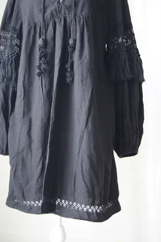 Ulla Johnson 100% Silk Black Mini Dress