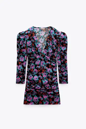 ZARA Floral Print Dress