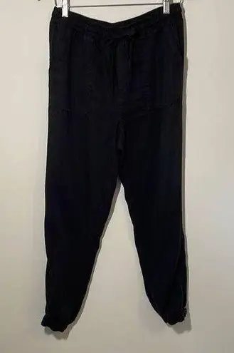 Thread and Supply  Womens Vintage Tencel Lyocell Casual Joggers Size Small Black