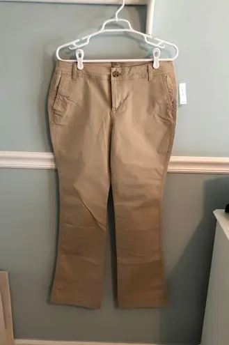 Old navy bootcut khaki pants best sale