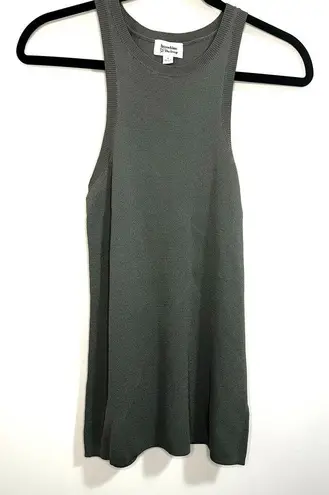 The Drop Women's @lucyswhims Fitted Cutaway Racer Tank Sweater in Capers Olive S