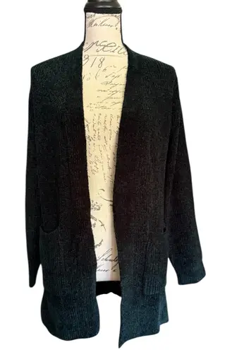 Matty M Dark Hunter Green Soft Knit Cardigan Sweater Size XS