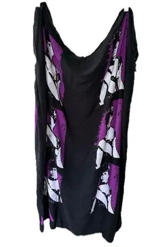 Casual Movement Hawaiian Queen Lili'uokalani Long Pareu Sarong Cover Up One Size Black Size undefined