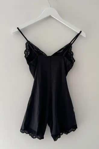 SKIMS Black Fits Everyone Lace Triangle Onesie