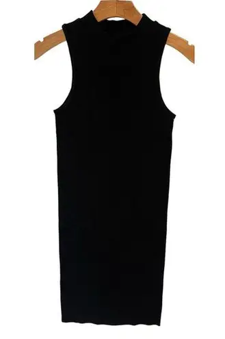 Popular 21  Dress Bodycon Sculpting Black Womens Size Medium/Small Ribbed NEW