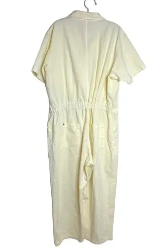 Big bud press pale yellow jumpsuit Sz 3X