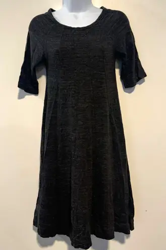 Ganni Black Winter Jersey Cotton Dress Women’s Size M Casual Fit & Flare