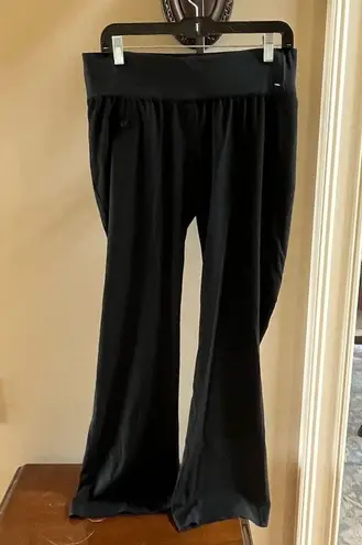 Liz Lange Maternity Lightweight Black Pants Stretchy Waist Womens 6