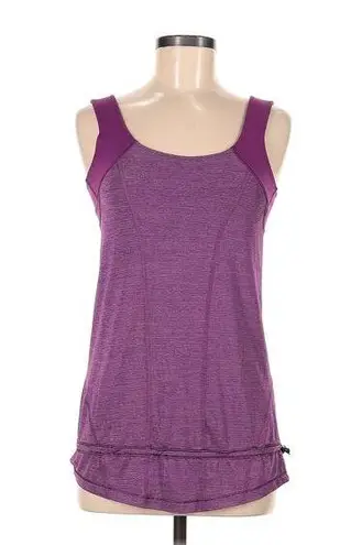 Lululemon  Activewear Tank Top With Built in Bra Scoop Neck Women's Purple Size 6