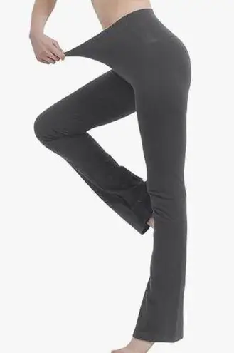 Low Rise Charcoal Bootcut Flare Yoga Pants Gray