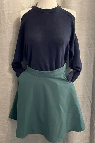 Modcloth  green a-line miniskirt with pockets