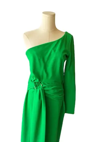 Alexis - NWT Royale Jade One-Shoulder Dress Midi Dress Sz M