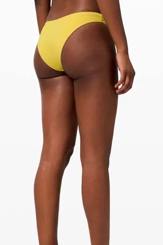 Lululemon Drifting Tides Skimpy Bottom Yellow Size XL