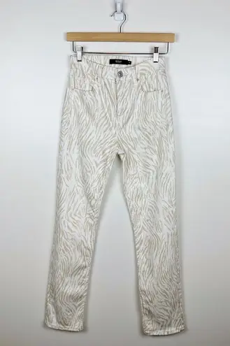 Hudson Jeans NWT Hudson Holly High Rise Straight‎ Jeans in Distorted Zebra